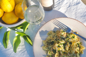 Butterfly Pasta with Zucchini and Prawns